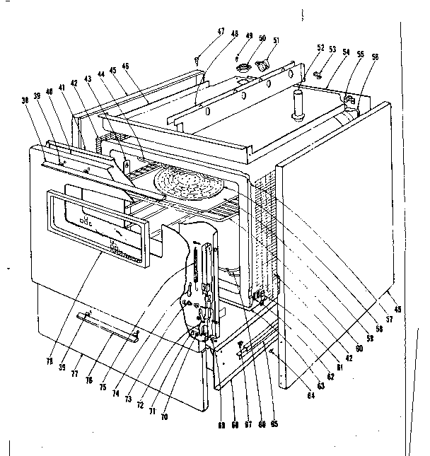 Kenmore 101935620 body section diagram