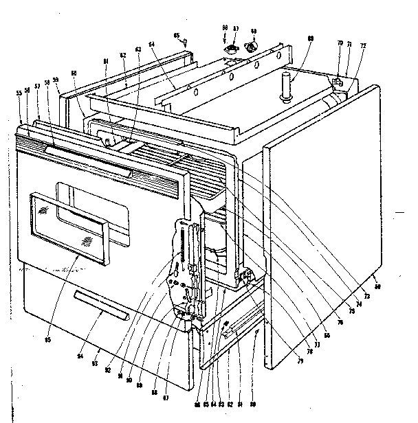 Kenmore 101936610 body section diagram