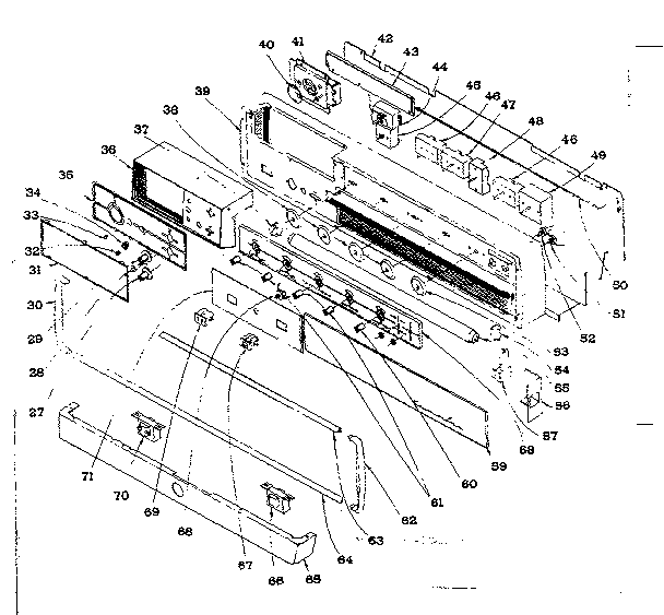 Kenmore 101937580 control panel diagram