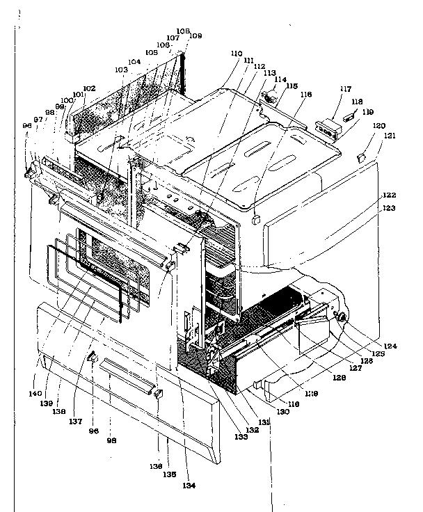 Kenmore 101937580 cabinet diagram