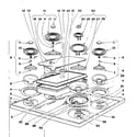 Kenmore 101937590 cook top section diagram