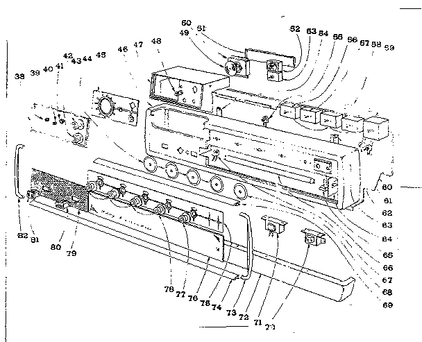Kenmore 101937590 backguard section diagram
