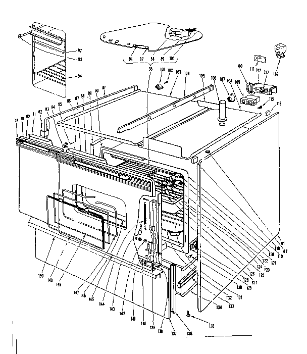 Kenmore 101937600 cabinet diagram