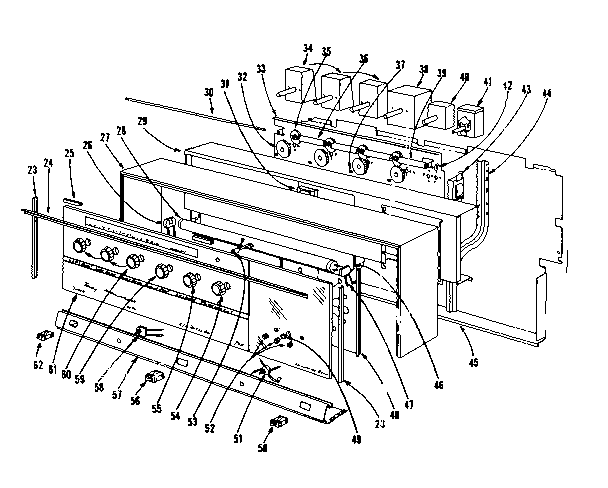 Kenmore 101938610 backguard section diagram