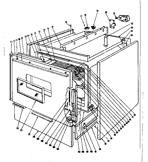 Kenmore 101938610 body section diagram
