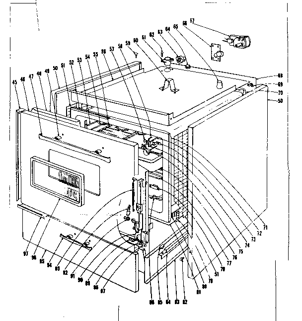 Kenmore 101938630 body section diagram