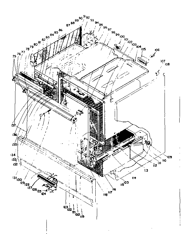Kenmore 101939581 cabinet diagram