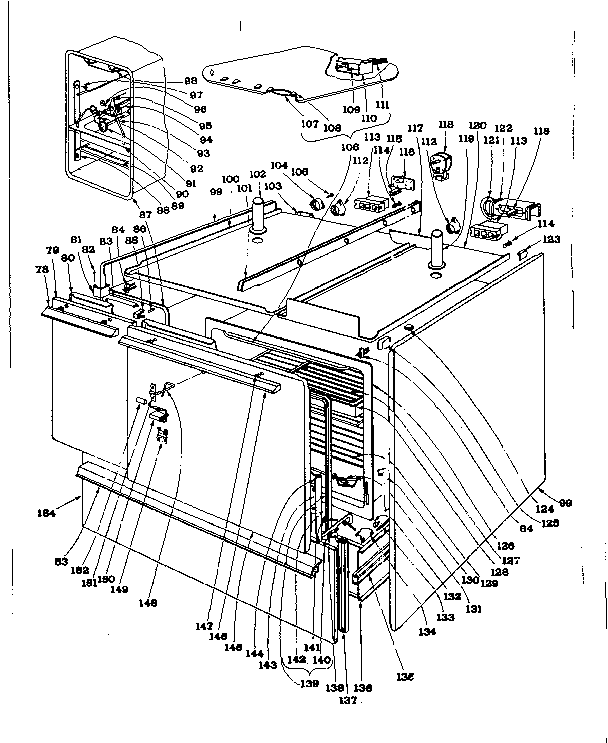 Kenmore 101939582 body section diagram