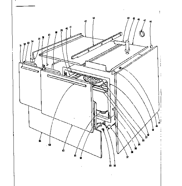 Kenmore 101961610 body section diagram