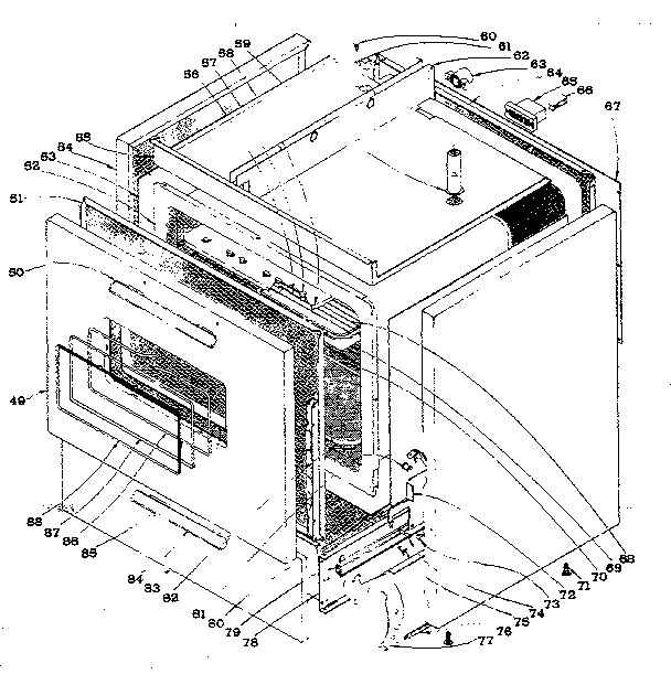Kenmore 101962587 cabinet diagram