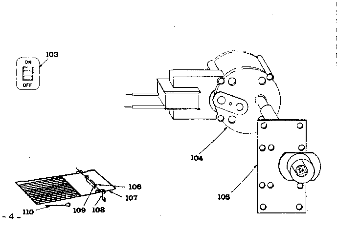 Kenmore 101963582 accessory - rotisserie diagram