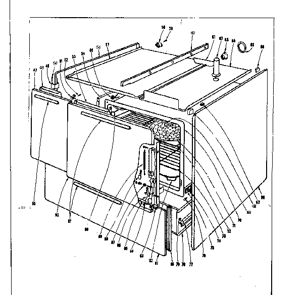 Kenmore 101963610 body section diagram