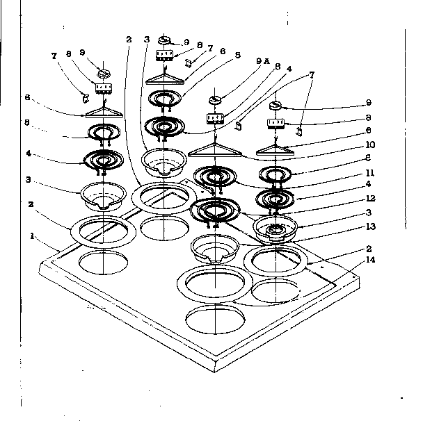 Kenmore 101964580 main top section diagram