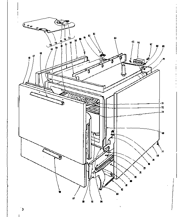 Kenmore 101964600 body section diagram