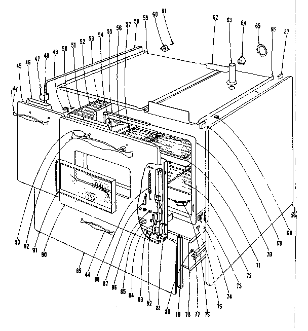 Kenmore 101965630 body section diagram