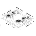 Kenmore 101969580 cooktop diagram