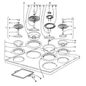 Kenmore 101967620 cook top section diagram