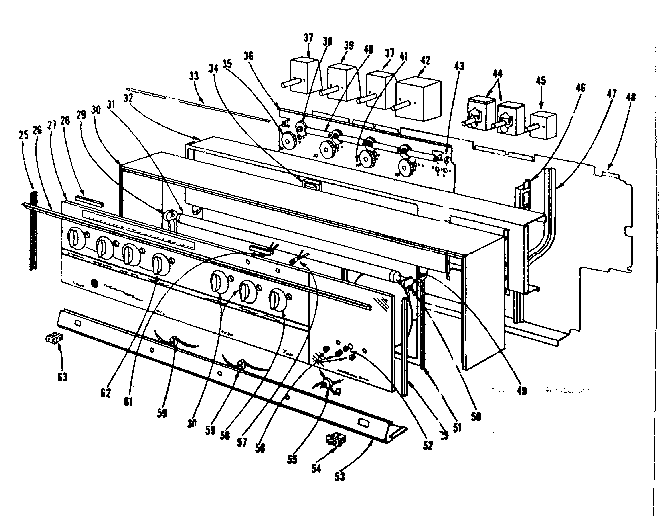 Kenmore 101967620 backguard section diagram