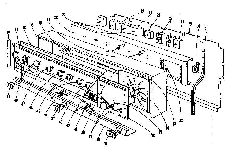 Kenmore 101967630 backguard section diagram