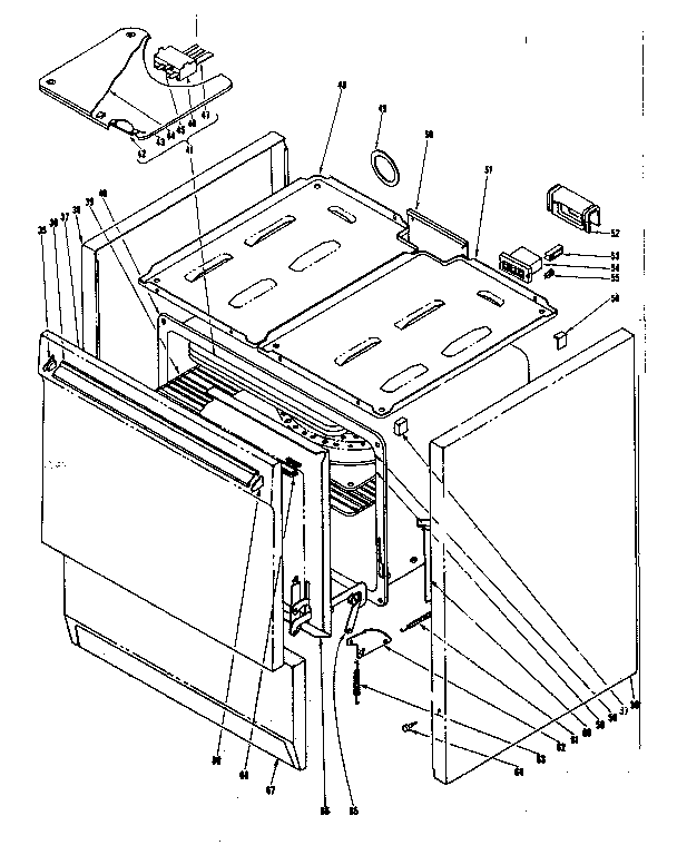 Kenmore 101969581 body section diagram