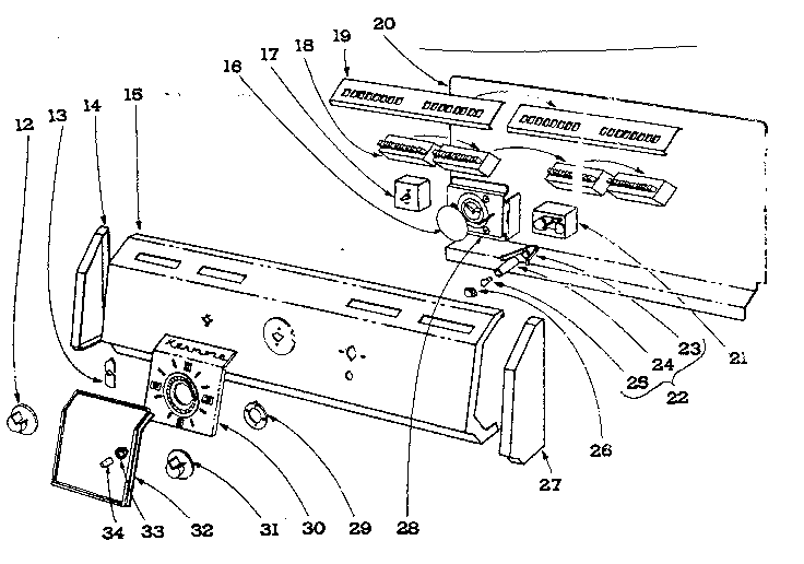 Kenmore 101969600 backguard section diagram