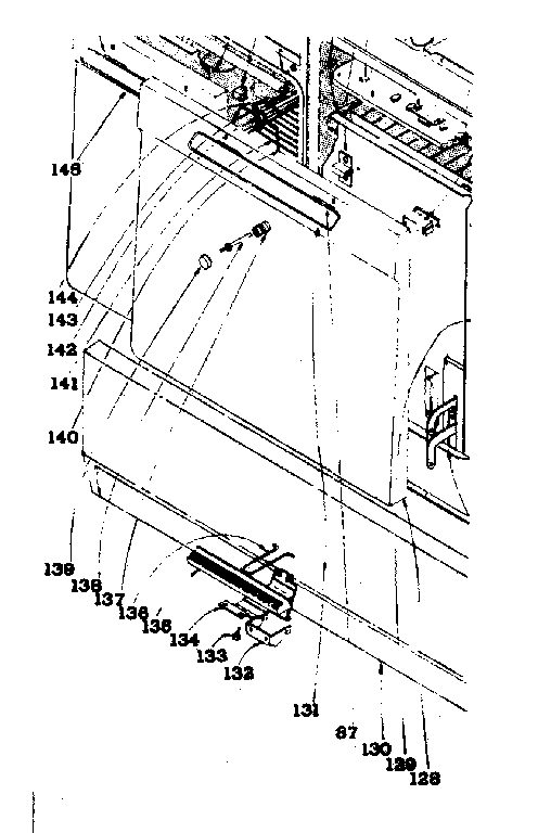 Kenmore 101978580 door diagram