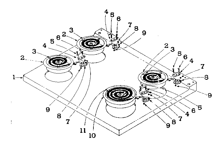 Kenmore 101989585 cooktop diagram