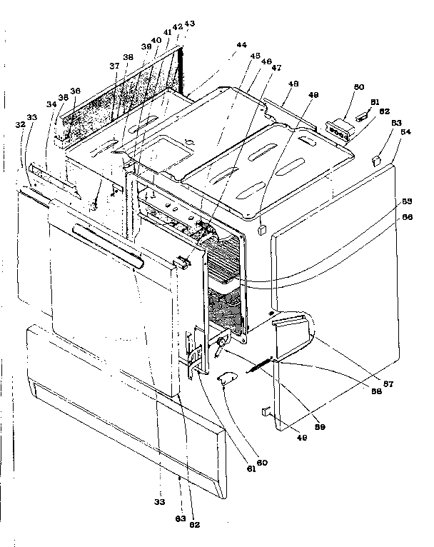 Kenmore 101989585 cabinet diagram