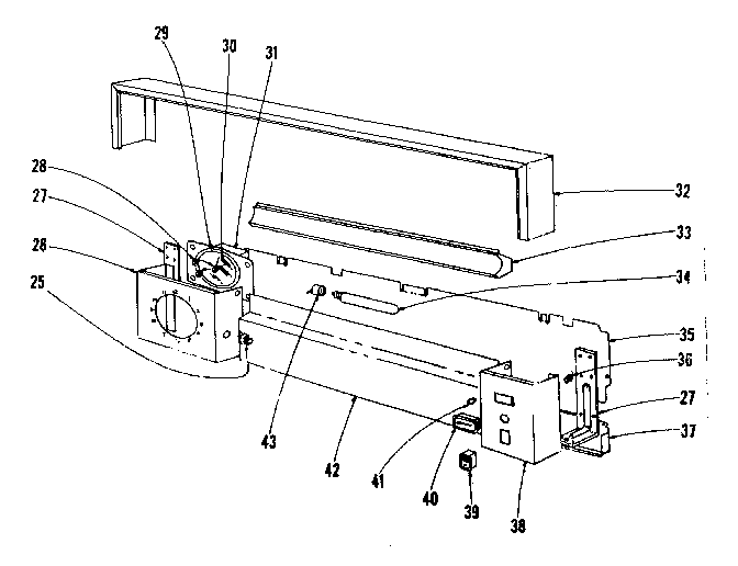 Kenmore 1019326500 backguard section diagram