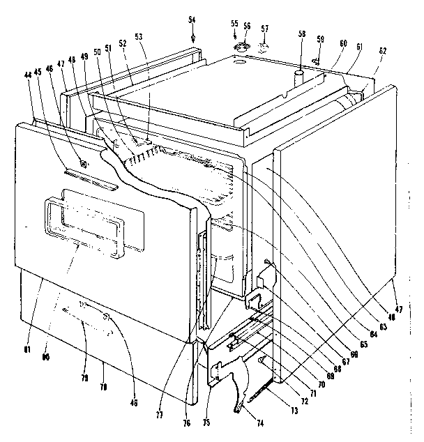 Kenmore 1019326500 body section diagram