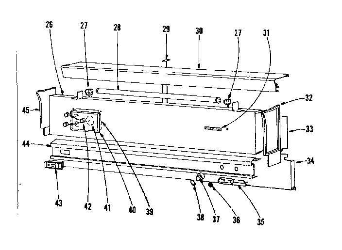 Kenmore 1019356540 backguard section diagram