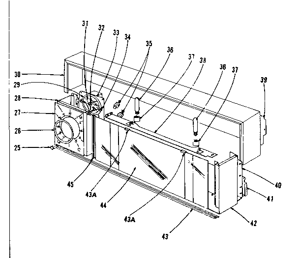 Kenmore 1019376400 backguard section diagram