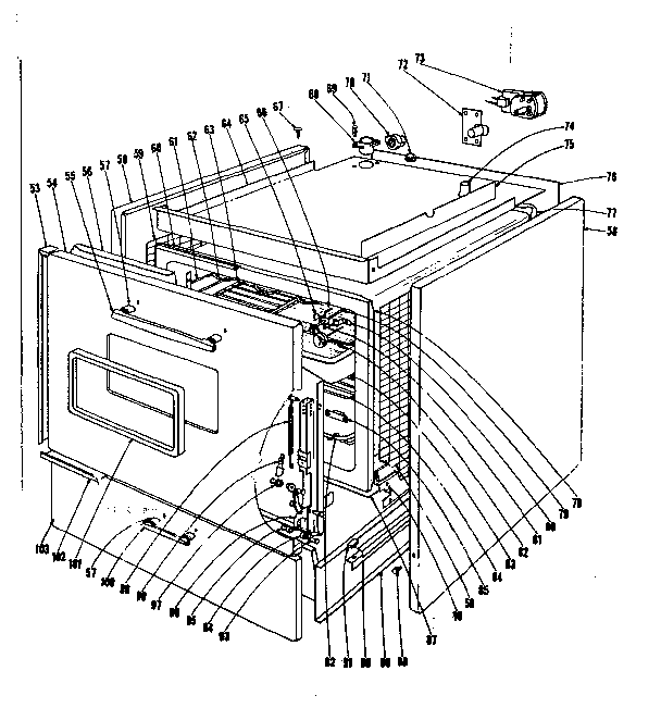 Kenmore 1019386480 body section diagram
