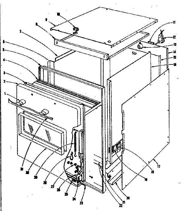 Kenmore 10144420 body assembly section diagram