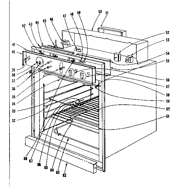 Kenmore 10144420 oven assembly section diagram