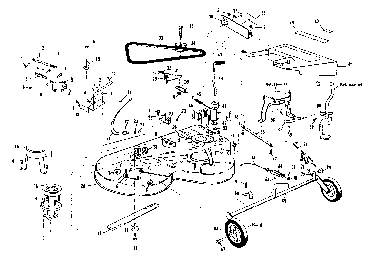 Craftsman 536255112 mower deck diagram
