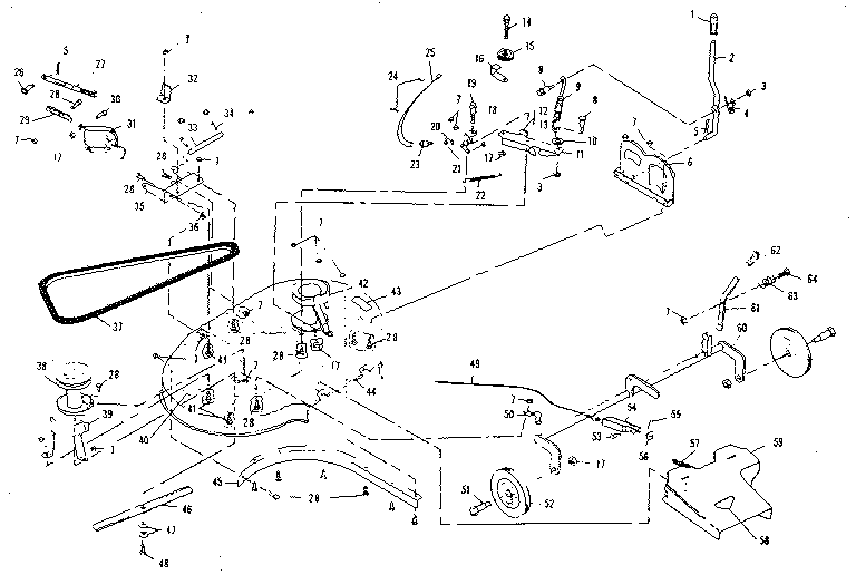 Craftsman 536255280 mower deck diagram