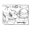 Kenmore 867767290 power vent damper - wiring kit - (flair only) diagram