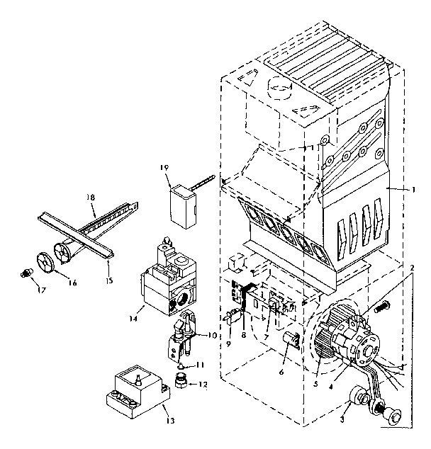 Kenmore 867767060 gas burners and manifold diagram