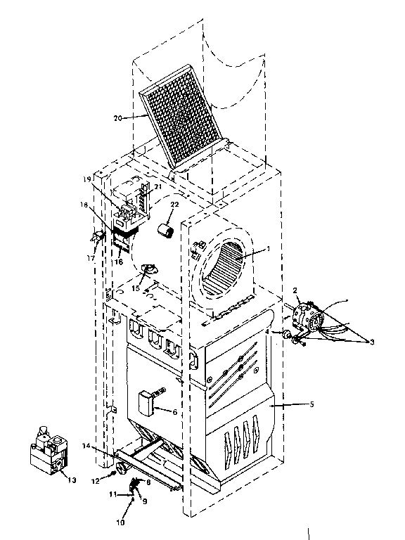Sears 867766140 functional replacement parts diagram