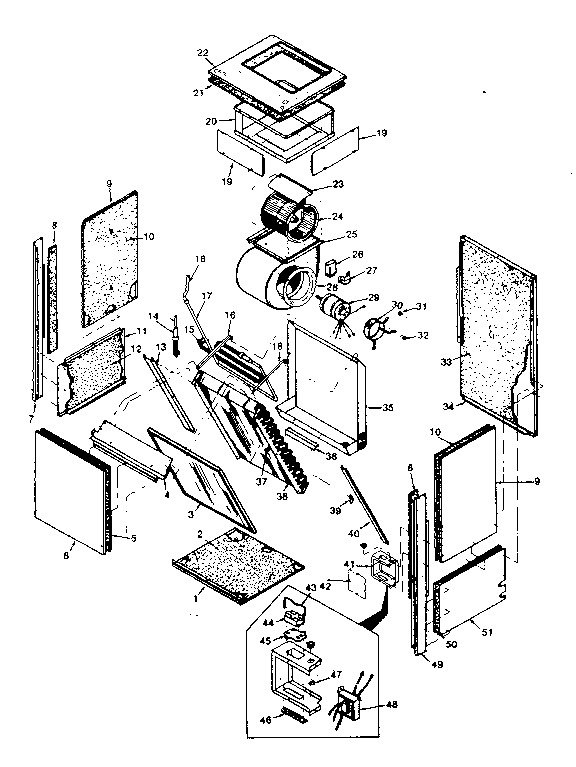 Kenmore 867810251 functional replacement parts diagram