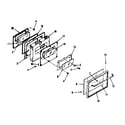 Kenmore 9114658711 oven door section diagram