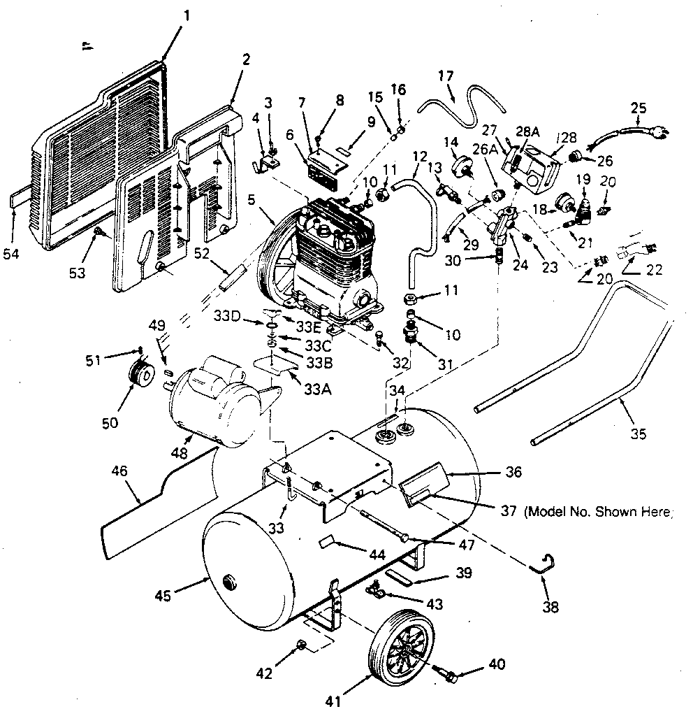 Craftsman 919176931 air compressor diagram