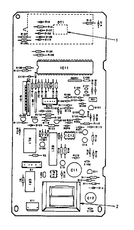 Kenmore 5668762781 power and control circuit board part no. 13702 diagram