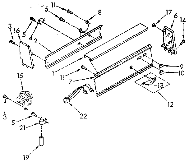 Kenmore 11082403100 console diagram