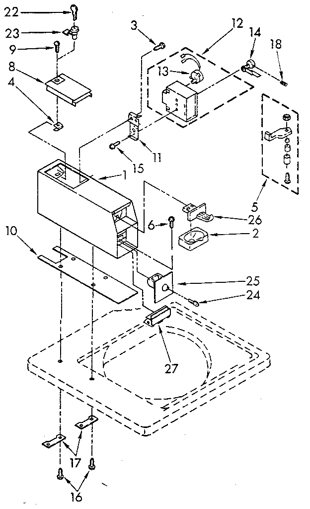 Kenmore 11082403100 meter case diagram