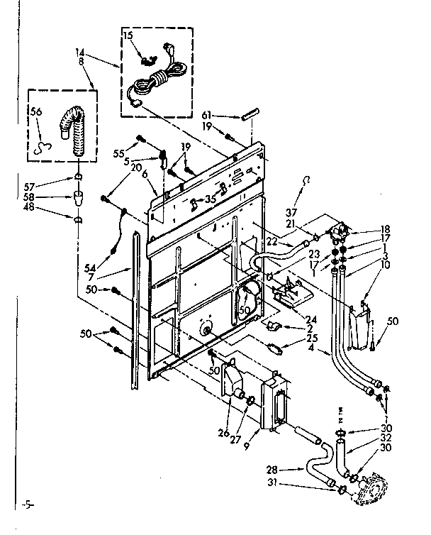 Kenmore 11082403100 rear panel diagram