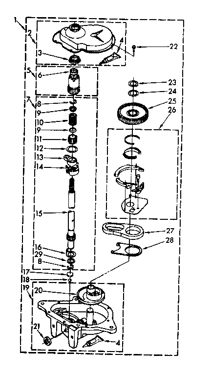 Kenmore 11082403100 gearcase diagram