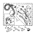 Kenmore 1162645280 hose and attachment diagram