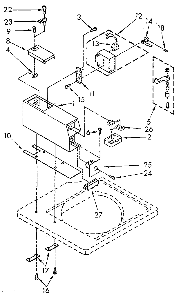 Kenmore 11082405800 meter case parts diagram